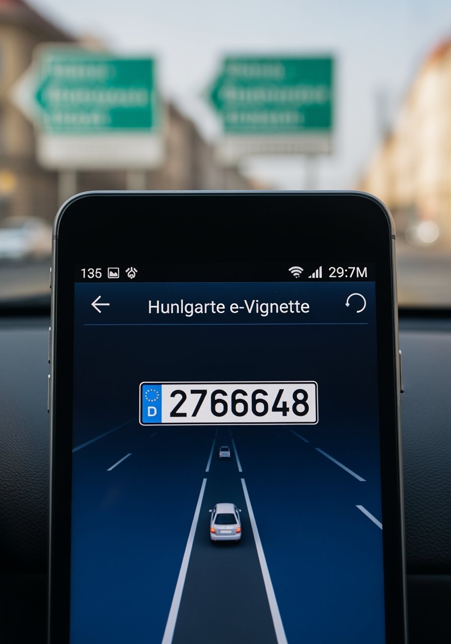 Online purchase options for Hungary vignette