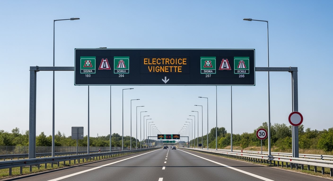 Hungary Highway with Electronic Vignette System